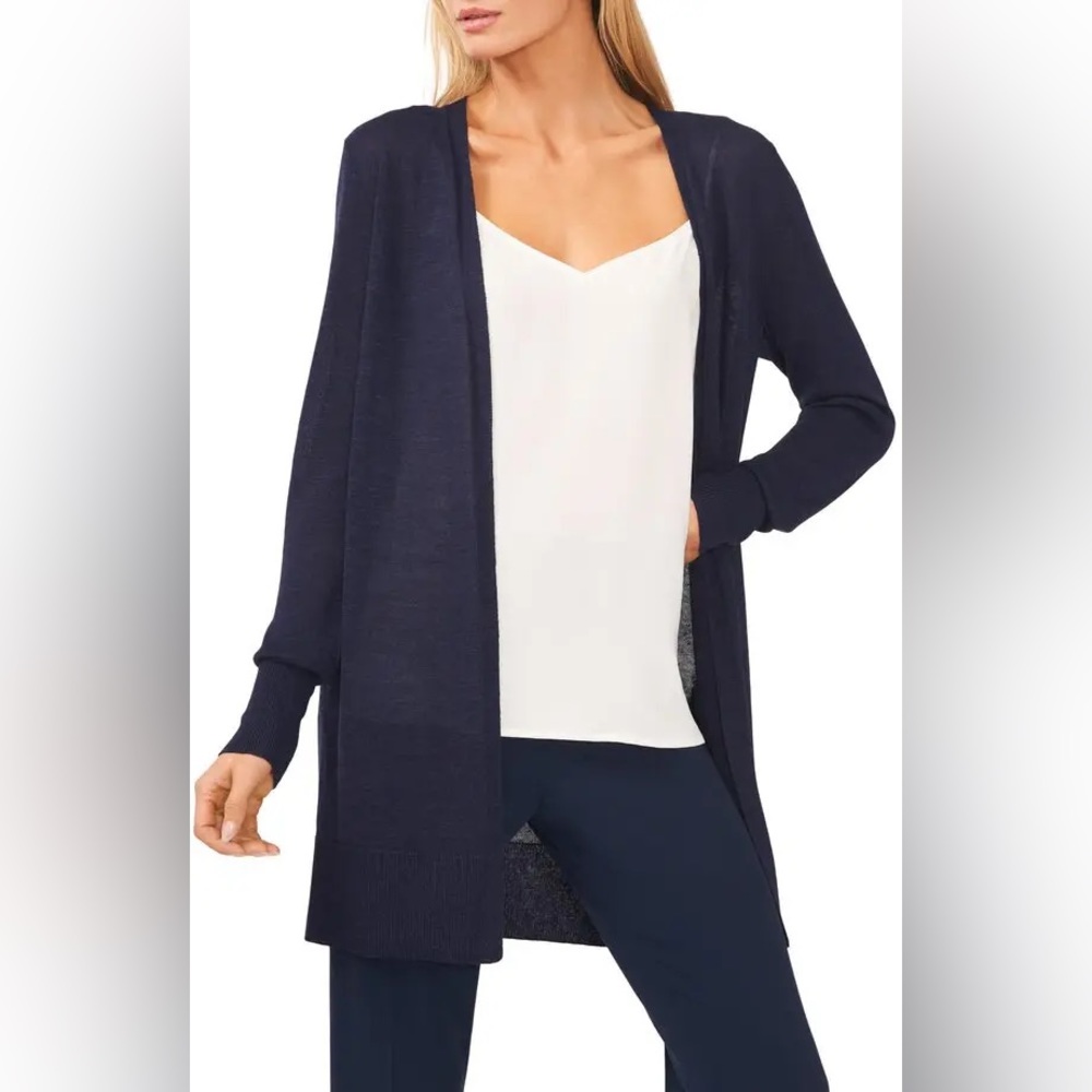 Side Slit Cardigan In Navy Peacoat
Size XS